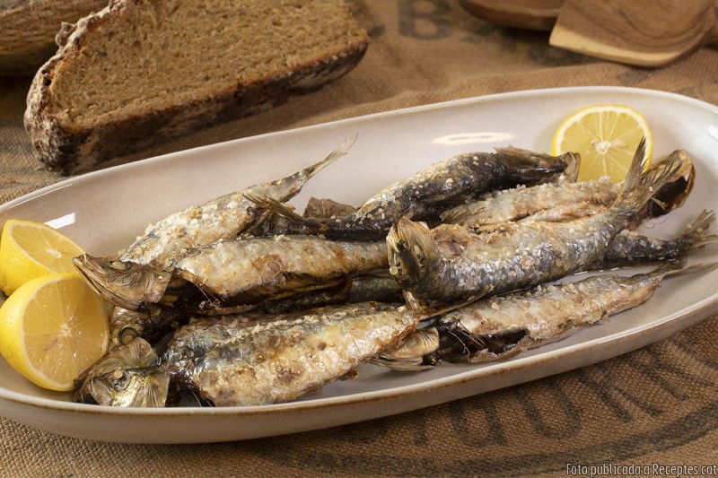 Sardines a la fregidora d'aire