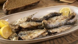 Sardines a la fregidora d'aire