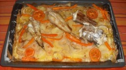 Recepta de cuina de Peix al forn cuit amb fumet