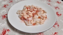 Empedrat de mongetes del ganxet, bacallà, i vinagreta d'anxoves