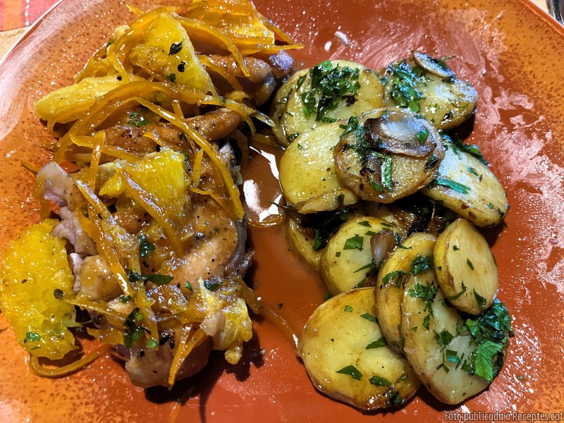 Magret d'ànec a la taronja