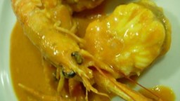 Recepta de cuina de Rap i escamarlans amb romesco d'avellana