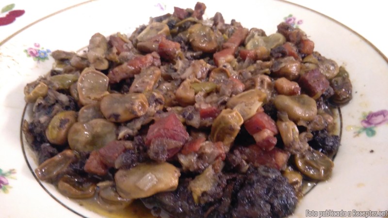 Faves de l'àvia a la catalana