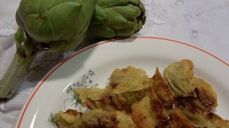 Tempura de carxofes