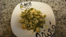Recepta de cuina de Galtes de rap amb all i julivert
