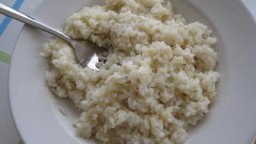 Arròs amb peix i formatge