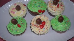 Cupcakes de xocolata amb buttercream de vainilla