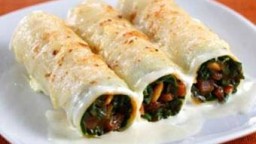 Recepta de cuina de Canelons d'espinacs casolans
