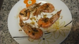 Recepta de cuina de Gamba llagostinera aromatitzada amb cep