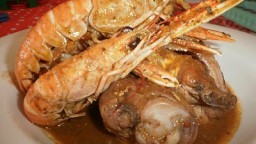 Recepta de cuina de Pollastre amb escamarlans