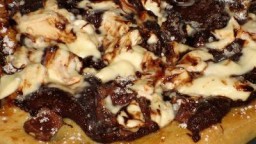 Recepta de cuina de Pizza de 3 xocolates amb mascarpone