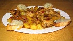 Recepta de cuina de Conill amb patates al perfum de llorer