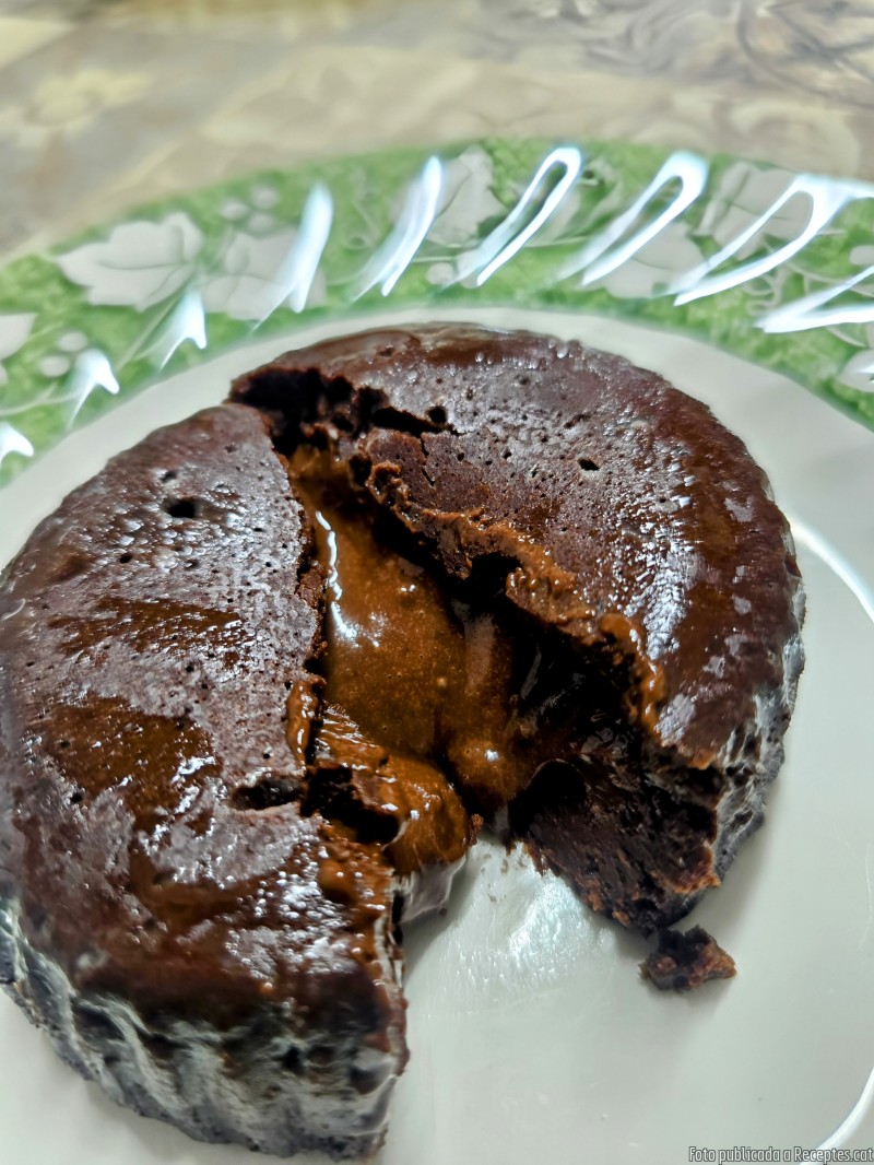 Coulants de xocolata 100% amb Cointreau