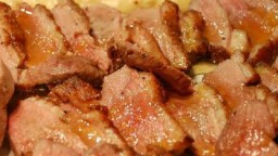 Recepta de cuina de Roast beef d'ànec amb puré de patates al forn