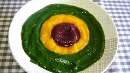 Crema de verdures tricolor