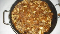 Recepta de cuina de Fideua de bolets