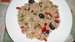 Recepta de cuina de Taboule amb ceba tendra i tonyina