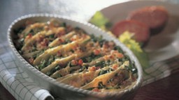 Recepta de cuina de Api i porro gratinat