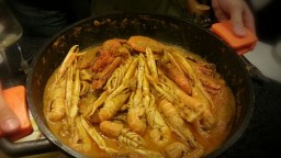 Recepta de cuina de Escamarlans, Gambes i Cloïsses amb salsa d’ametlles