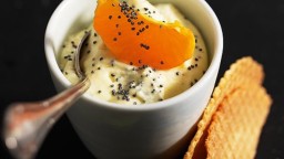 Recepta de cuina de Mandarines i crema de llavors de rosella