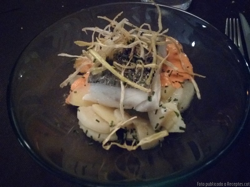 Llom de bacallà amb verdures de s'hort