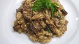 Recepta de cuina de Risotto de bolets en el forn de vapor