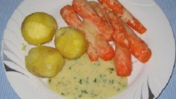 Recepta de cuina de Gratin de Pastanagues amb crema d'alfàbrega