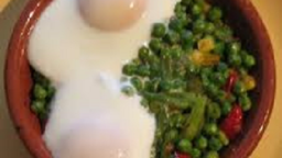 Recepta de cuina de Ous amb Pèsols