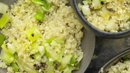 Recepta de cuina de Quinoa amb fonolls i porros