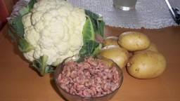 Recepta de cuina de Puré de Coliflor amb gambes