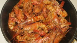 Recepta de cuina de Cassola de gambes a l'allet