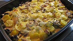 Recepta de cuina de Gratinat de Patates i Bolets
