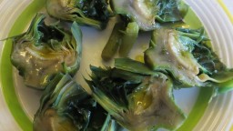 Recepta de cuina de Carxofes naturals bullides