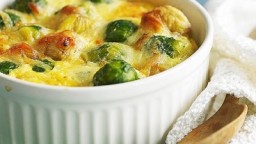 Recepta de cuina de Gratin de cols de Brussel•les i castanyes