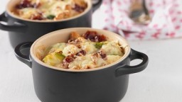 Recepta de cuina de Gratin de cols de Brussel·les amb nabius i formatge de muntanya