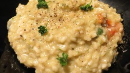 Recepta de cuina de Arròs cremós integral amb verdures