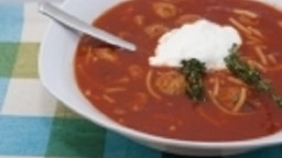 Recepta de cuina de Sopa amb carn picada