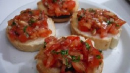 Recepta de cuina de Crostini de tomàquet i all