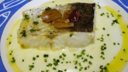 Recepta de cuina de Lluç  amb parmentier de patata