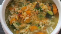 Recepta de cuina de Sopa minestrone amb arròs