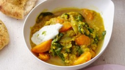 Recepta de cuina de Curri d'espinacs i llenties