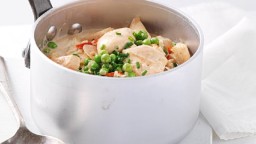 Recepta de cuina de Pollastre amb balsàmic, all i pèsols