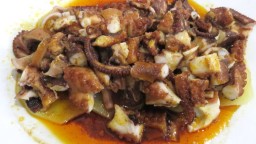 Recepta de cuina de Pop d’Arenys amb patates i pebre vermell
