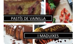 Pastís de vainilla i maduixes