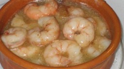 Recepta de cuina de Gambes  "al ajillo" al estil  Victori