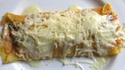 Recepta de cuina de Crep de pollastre de pagès gratinat