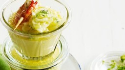 Recepta de cuina de Flam salat d'absenta amb gambes