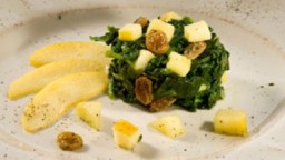 Recepta de cuina de Cassola d'espinacs amb pomes