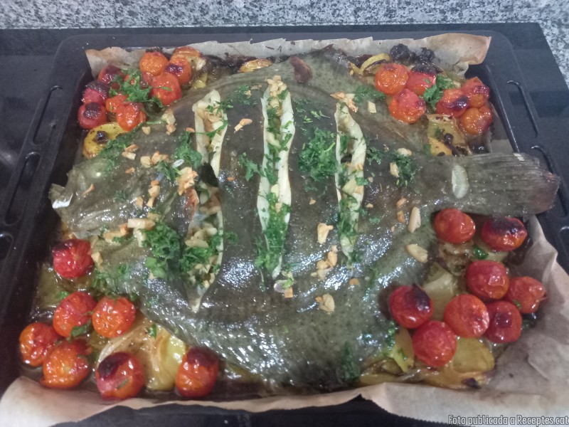Turbot salvatge al forn