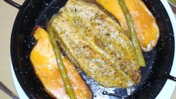 Recepta de cuina de Verat marinat al forn amb moniato
